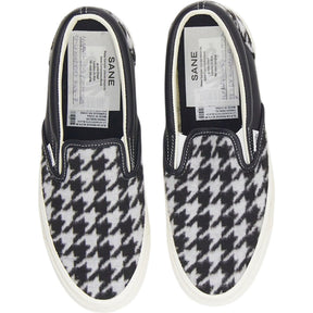 Vans Black Houndstooth Slip-On Trainers
