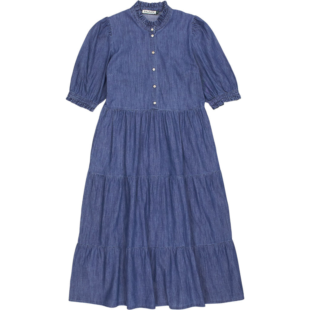 Baukjen Blue Denim Maxi Dress