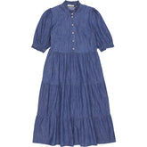 Baukjen Blue Denim Maxi Dress