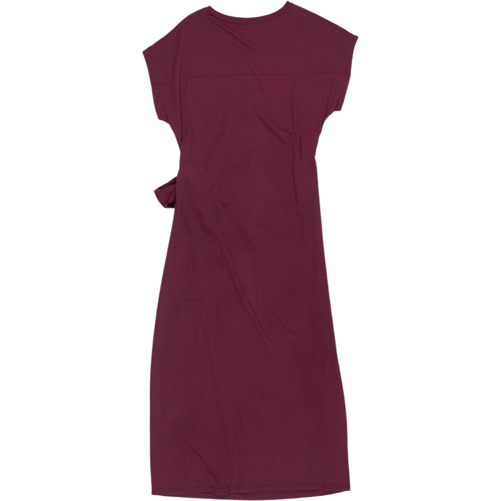 Hush Maroon Trinity Jersey Midi Dress