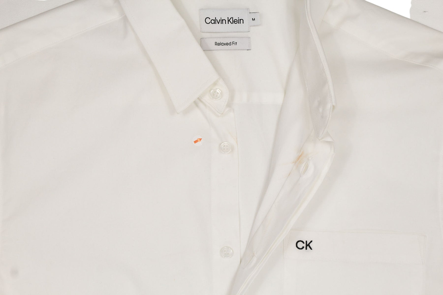 Calvin Klein White Relaxed Fit Shirt