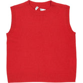 NRBY Red Merino Wool Sleeveless Top