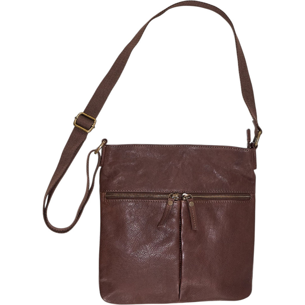 FatFace Brown Leather Crossbody Bag