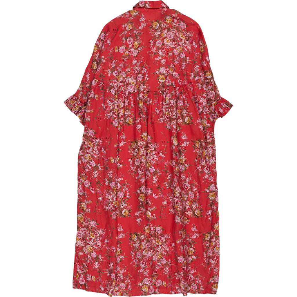 By Walid Red Floral Dress