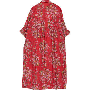 By Walid Red Floral Dress