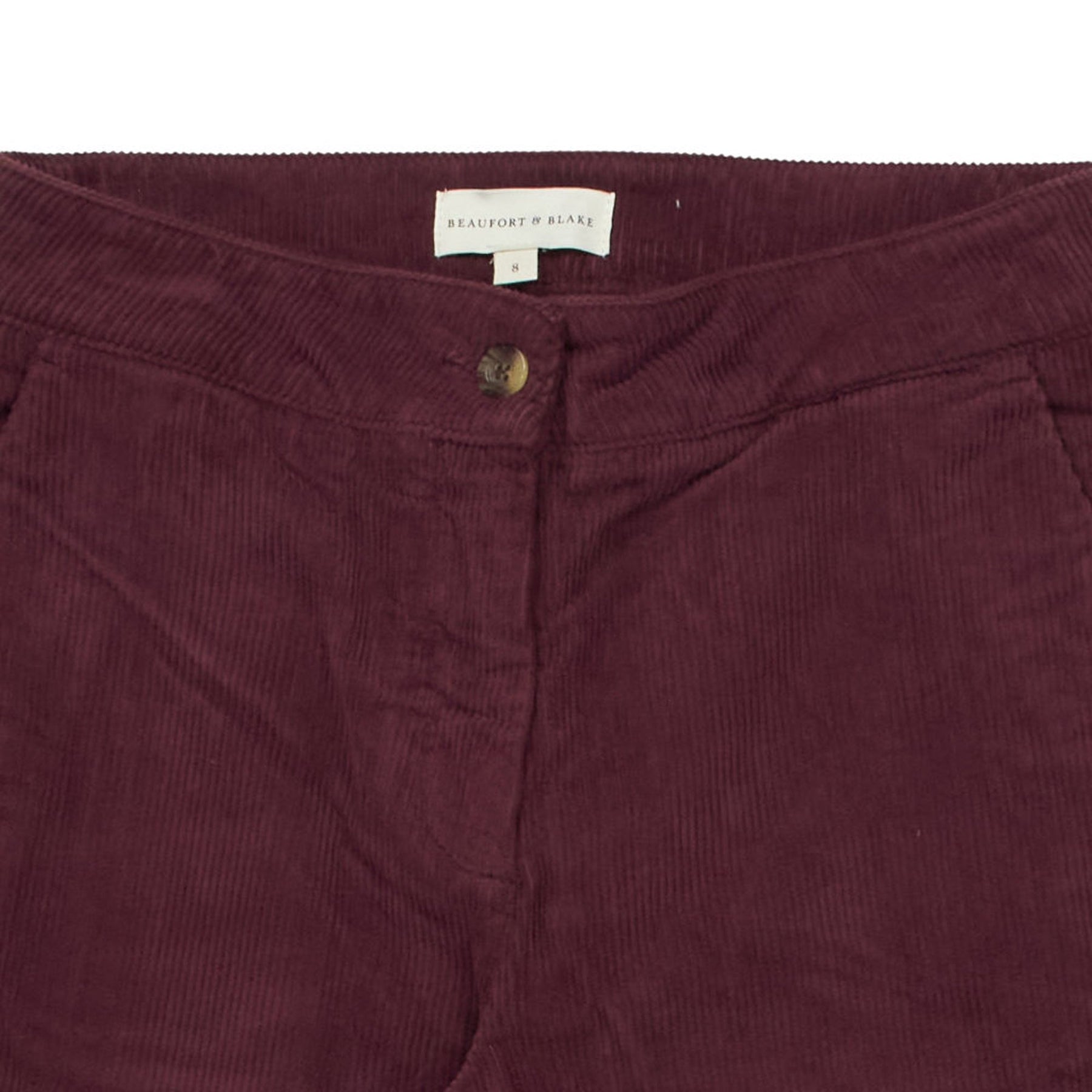 Beaufort & Blake Burgundy Corduroy Trousers