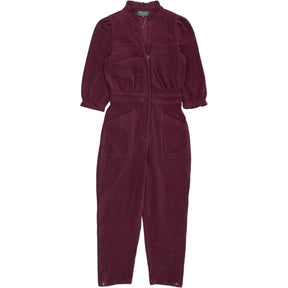 WYSE Burgundy Corduroy Jumpsuit