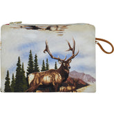 Maison Baluchon Stag Deer Print Zip Pouch