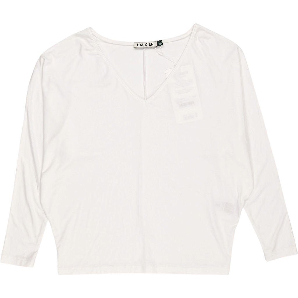 Baukjen White Ella V-Neck Top
