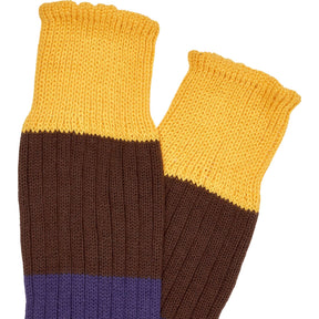 Drake's Multicoloured Ribbed Socks