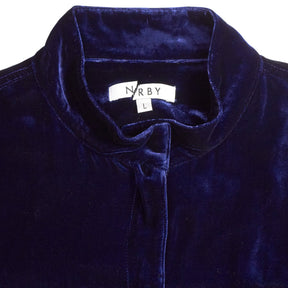 NRBY Navy Velvet Jacket