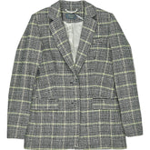 Wyse Grey Carmen Check Blazer