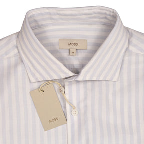 Moss White  Blue Striped Shirt