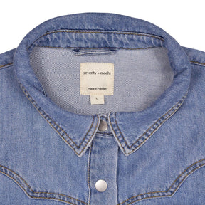 seventy + mochi Blue Denim Shirt