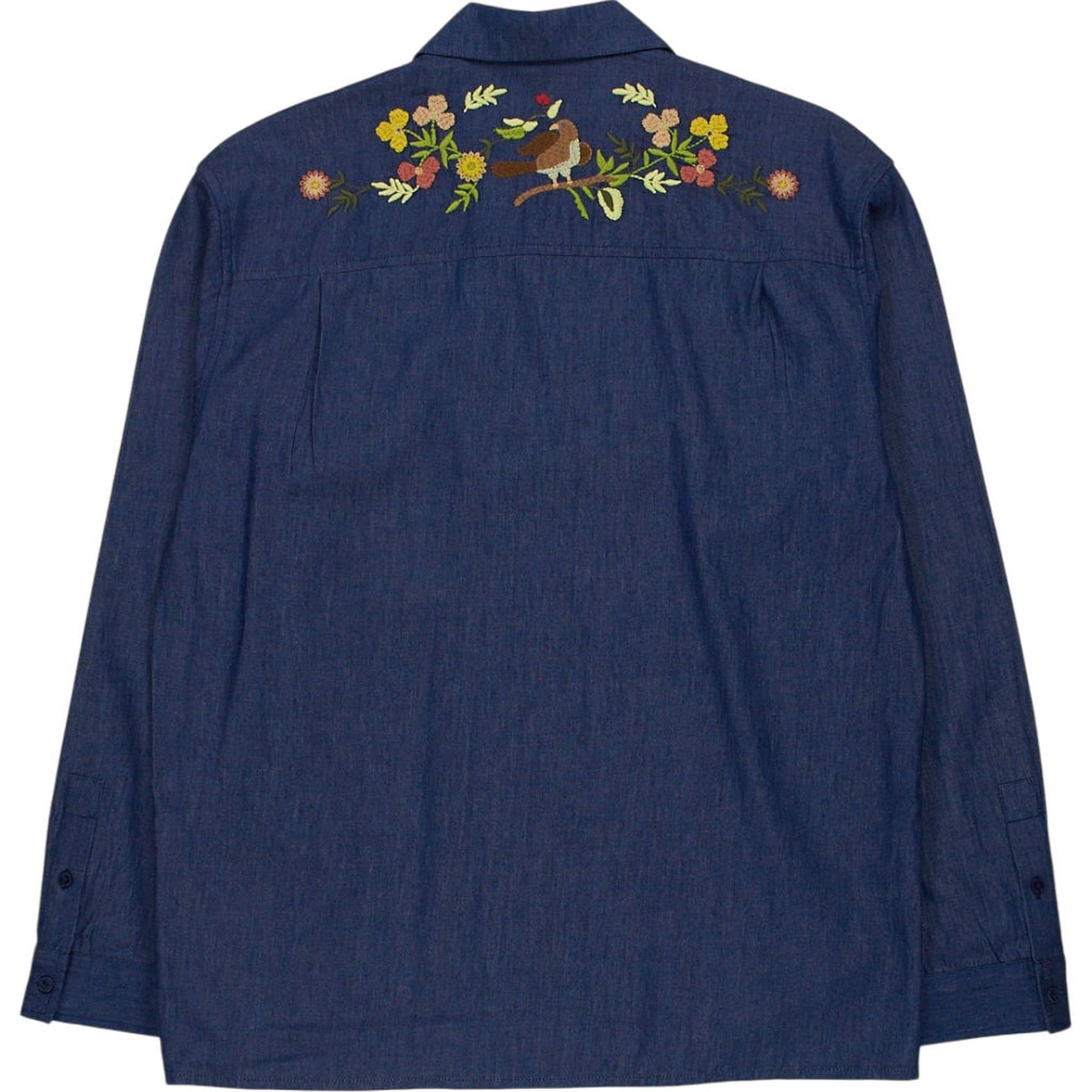 YMC Indigo Embroidered Shirt