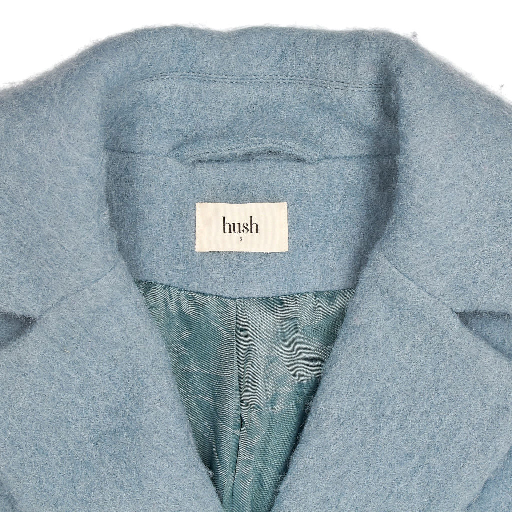 Hush Blue Wool Blend Coat