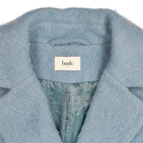 Hush Blue Wool Blend Coat