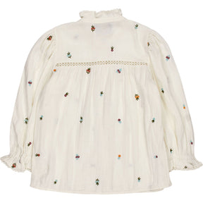 WYSE London White Embroidered Blouse