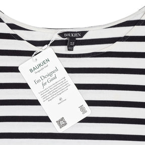 Baukjen Black White Striped Ashley Top