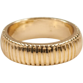 Pull & Bear Gold Coloured Textured Ring