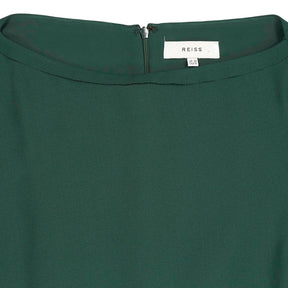 Reiss Green Simone Long Sleeve Dress