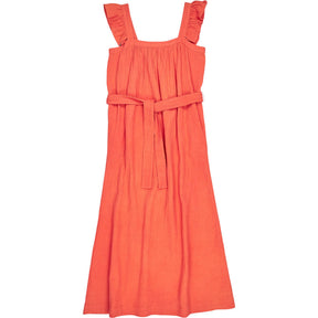 NRBY Orange Sleeveless Midi Dress