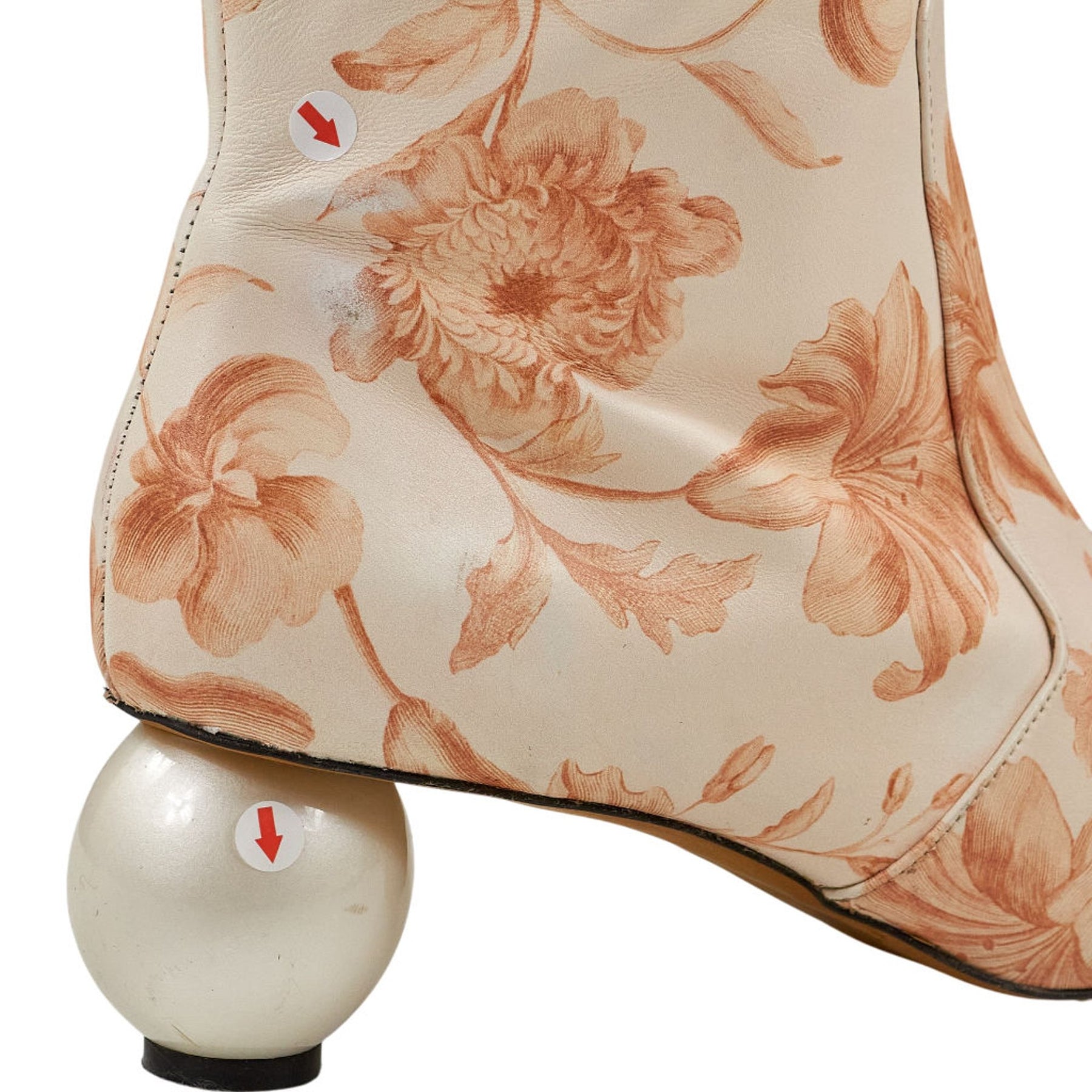 Mother of Pearl Floral Knee-High Boots EU 40
