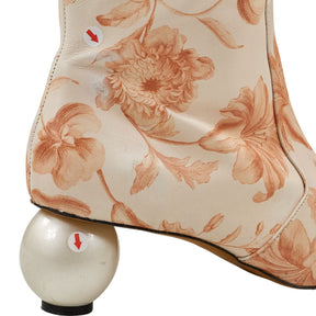 Mother of Pearl Floral Knee-High Boots EU 40