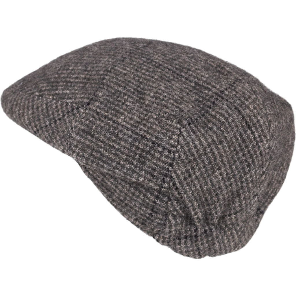 Bates Grey Check Cashmere Cap