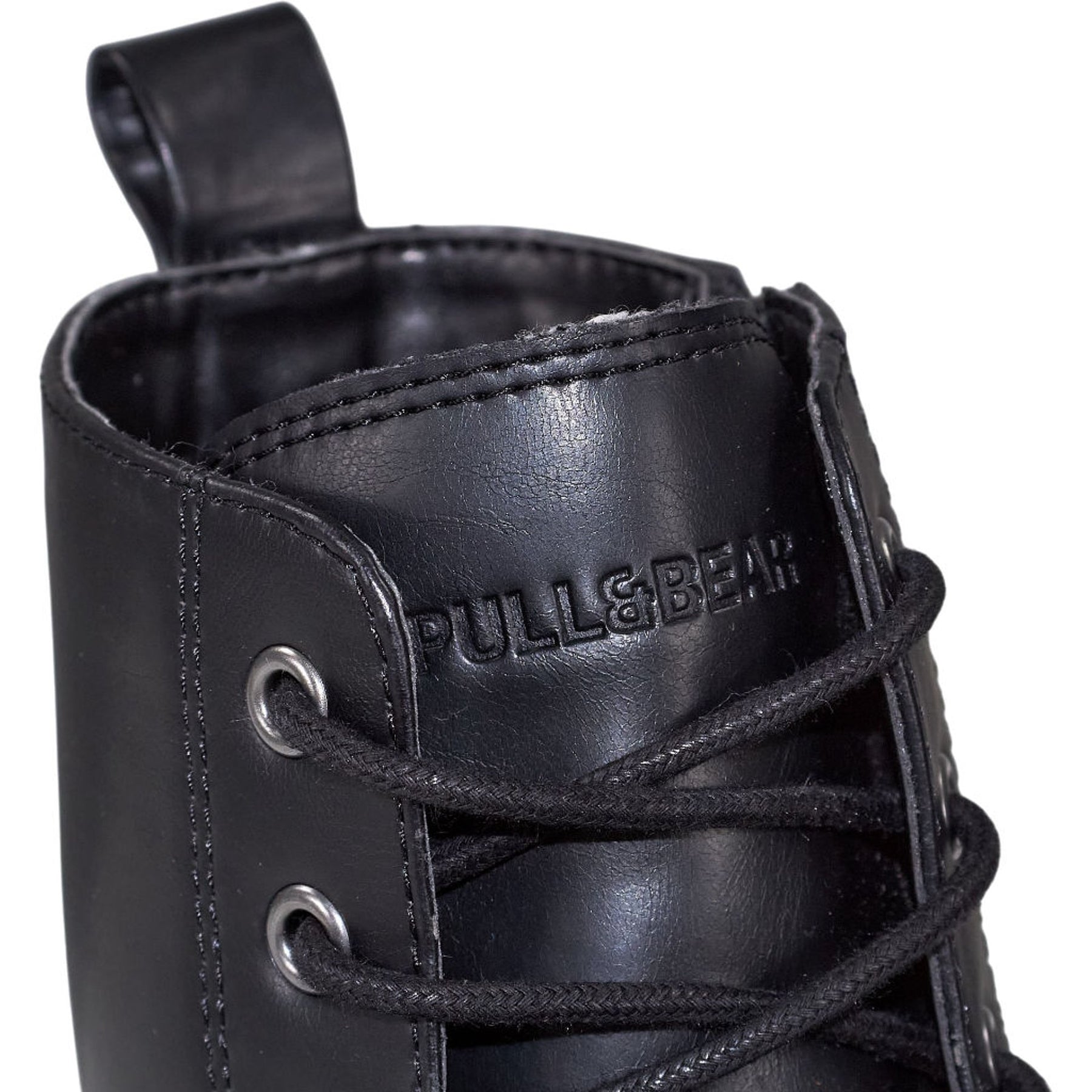 Pull&Bear Black Leather Boots