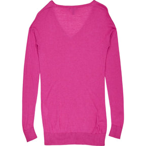 Baukjen Pink Merino Wool V-Neck Jumper