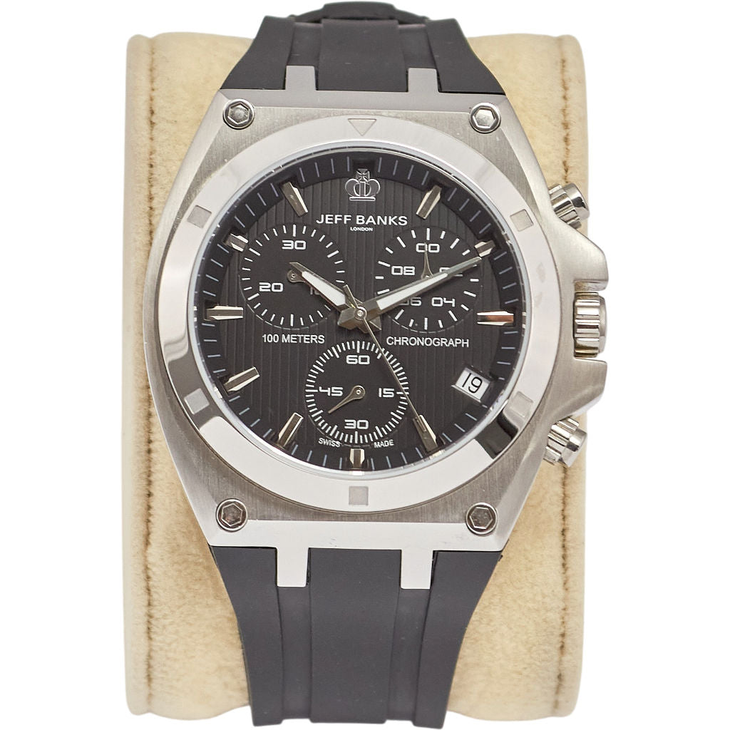 Jeff Banks Black Goodwood Watch