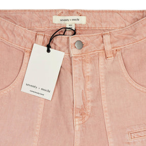 Seventy + Mochi Pink Eden Cropped Jeans