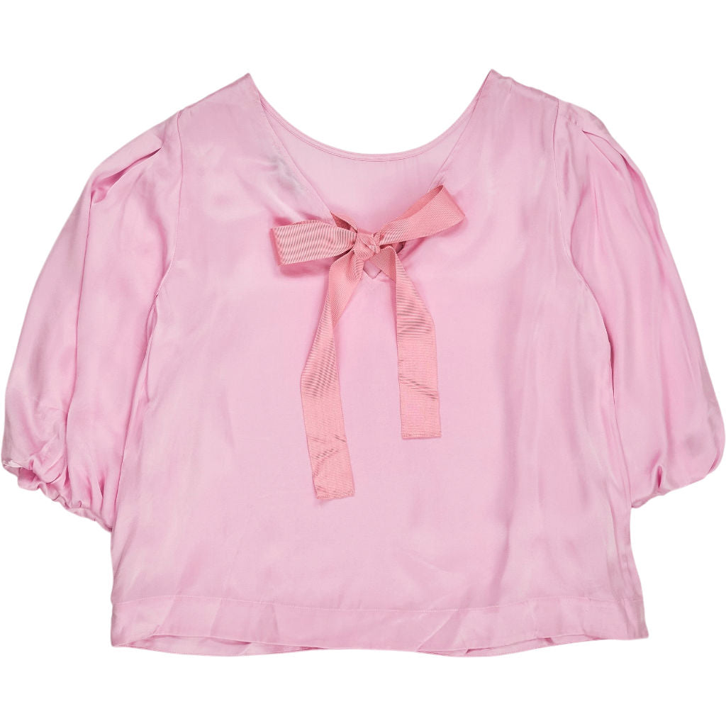 NRBY Pink Bow Tie Blouse