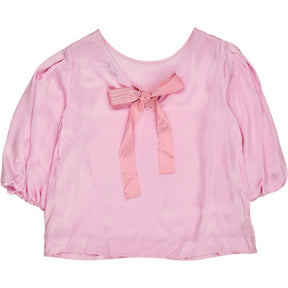 NRBY Pink Bow Tie Blouse