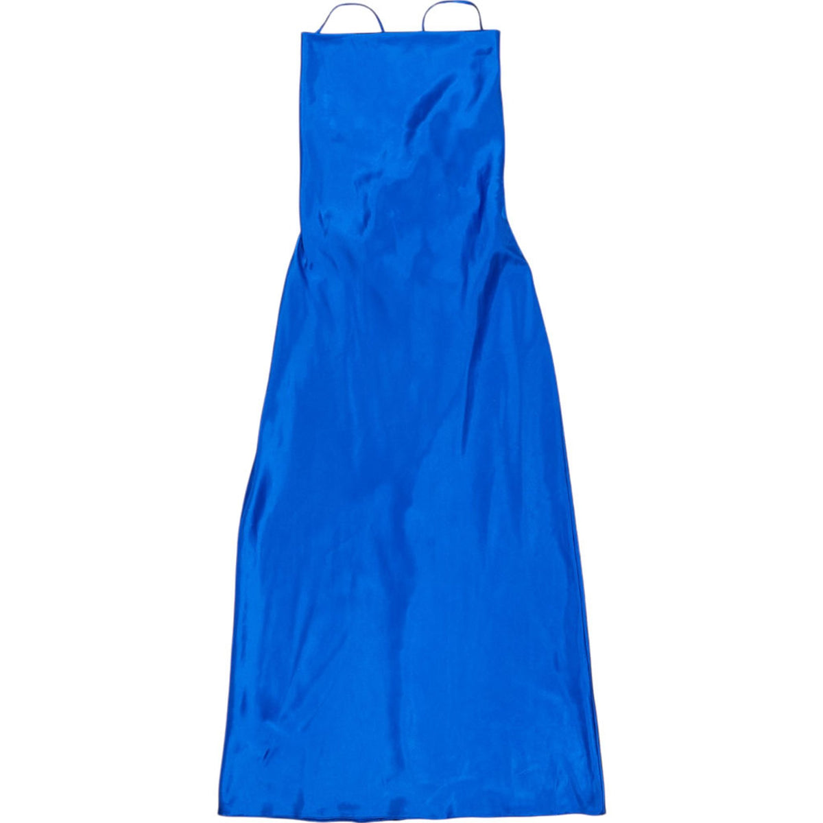 OMNES Blue Strappy Midi Dress