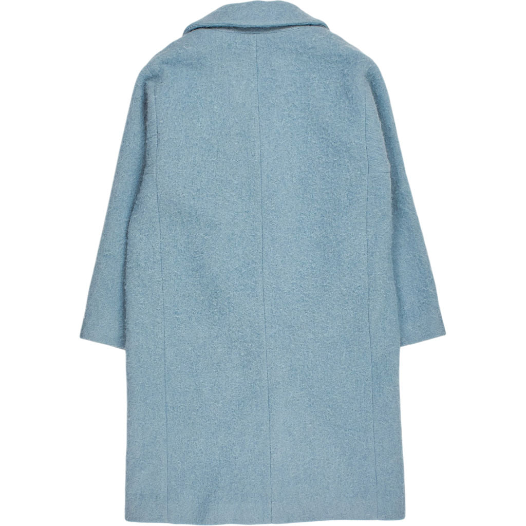 Hush Blue Wool Blend Coat