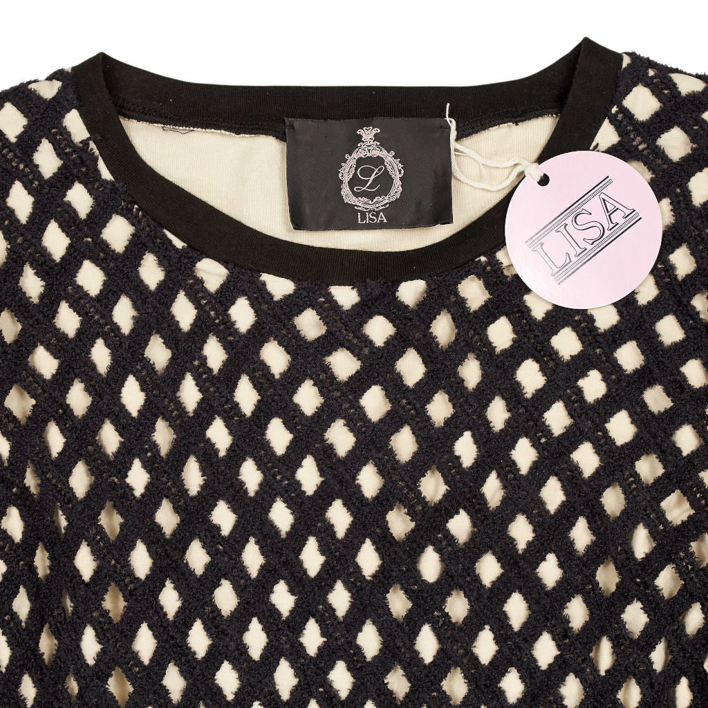 Lisa Black Fishnet Dress