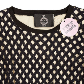 Lisa Black Fishnet Dress