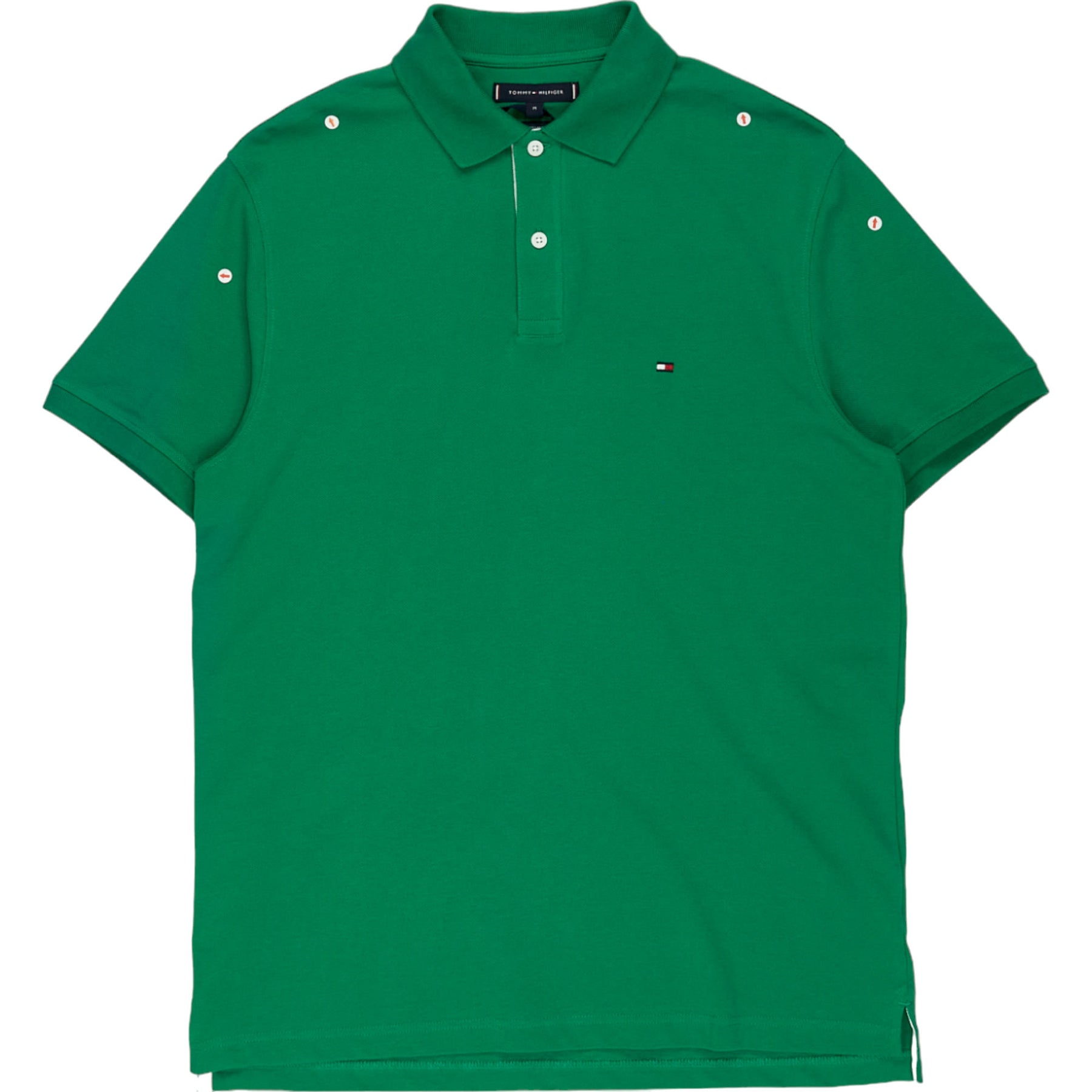 Tommy Hilfiger Green Monotype Placket Reg Polo