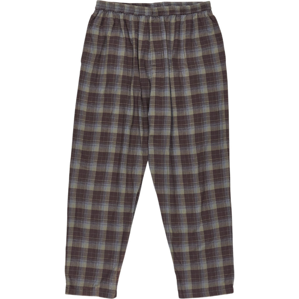 Universal Works Brown Check PJ Trousers