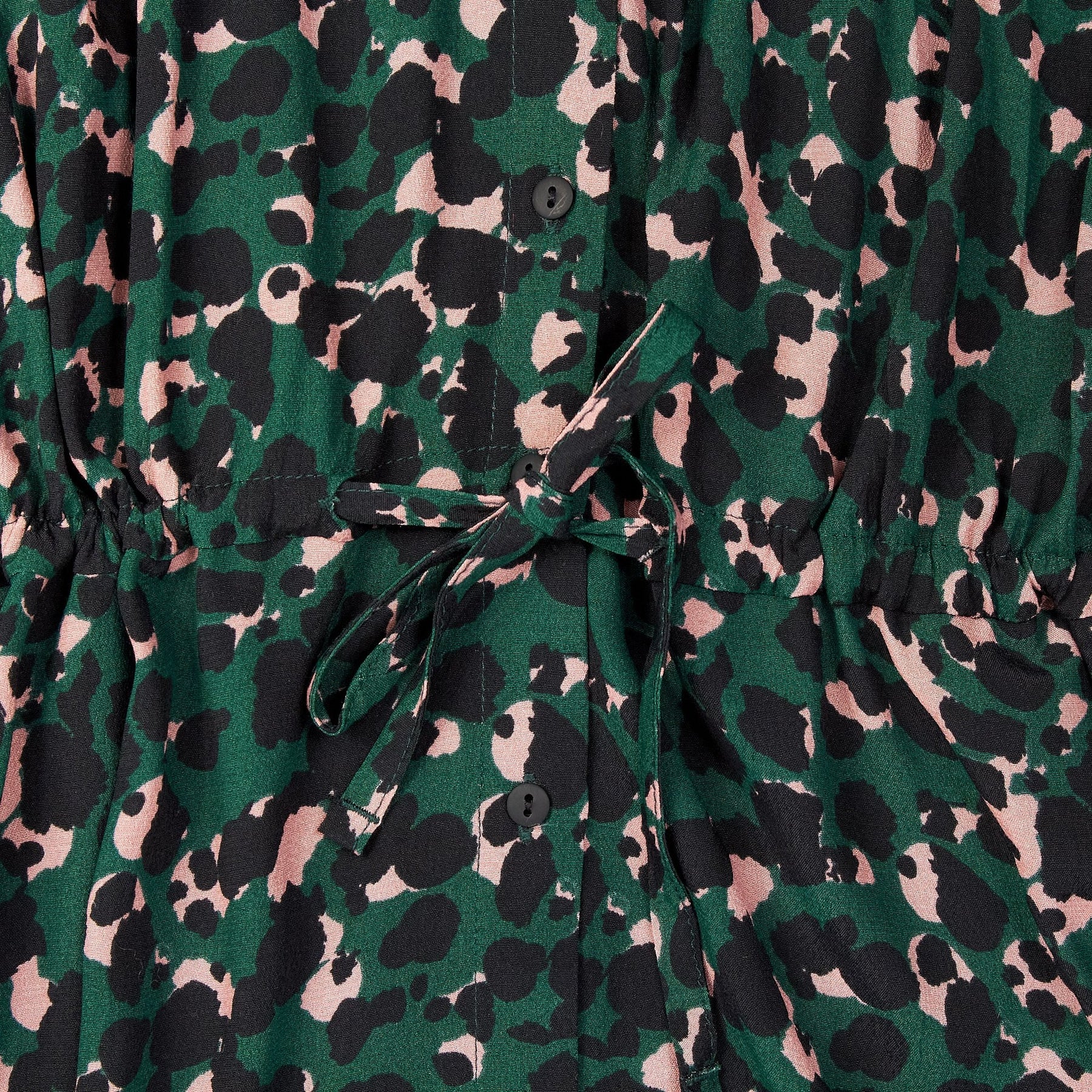 Baukjen Green Patterned Midi Dress