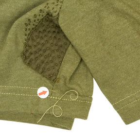 By Walid Green Patchwork Shorts