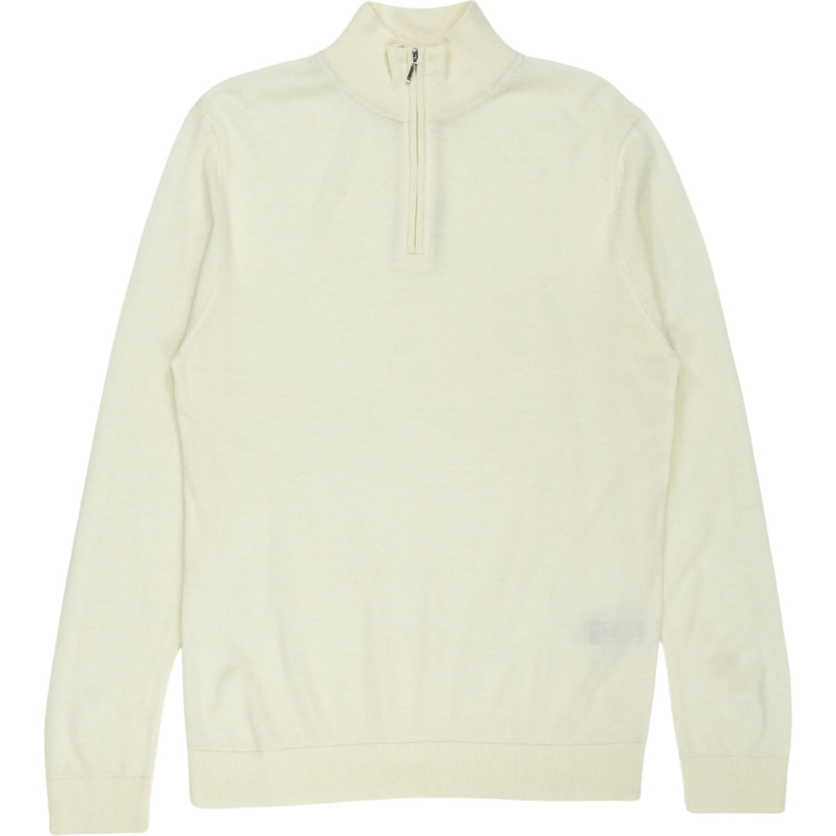 Moss Cream Zip Neck Sweater