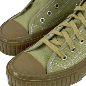 MOONSTAR X YMC Olive Canvas High-Top Trainers