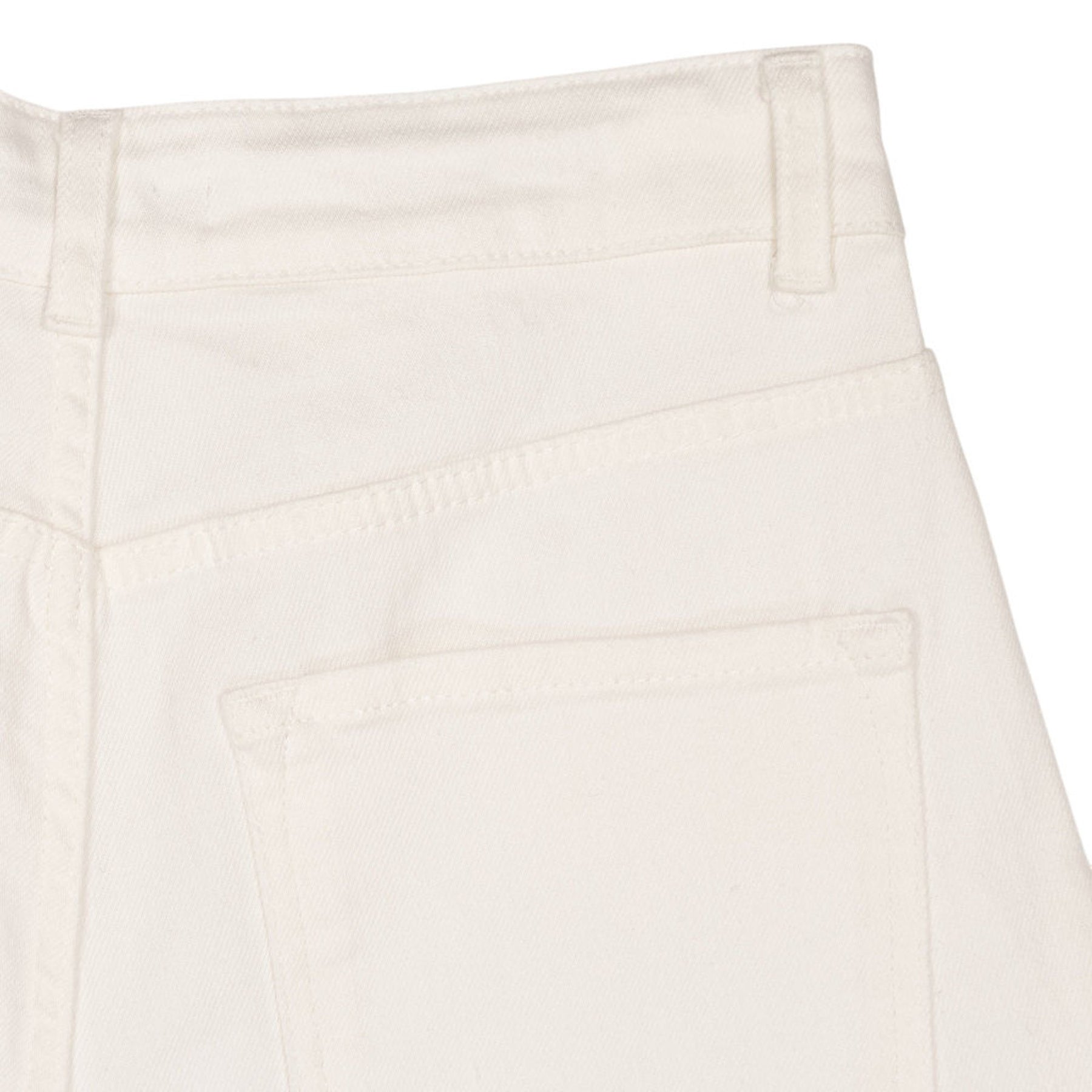 Baukjen White Organic Barrel Leg Jeans