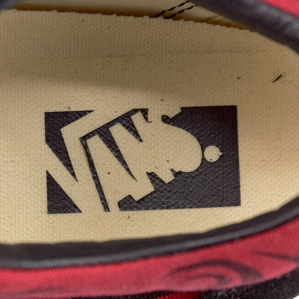 Vans Black Red Flame LX Old Skool Trainers