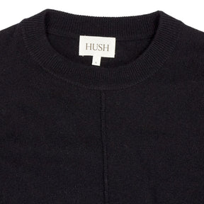 Hush Black Merino Wool Belted Dress