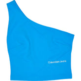 Calvin Klein Jeans Blue One Shoulder Top