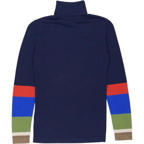 El Ganso Navy Multicolour Turtleneck Sweater